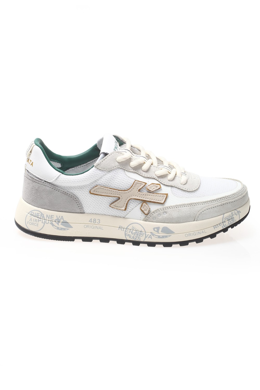 shop PREMIATA Saldi Scarpe: Premiata sneaker "Nous 6653".
Logo che decora i laterali.
Altezza suola 3,5 cm.
Fusbet Interno 28,7 cm.
Composizione: suola: 70% EVA, 30% gomma; tomaia: 55% PA, 25% pelle di capra,15% TPU, 5% NY; fodera: 86% pelle di capra, 14% PU.
Made in Vietnam.. NOUS-6653 number 6761733